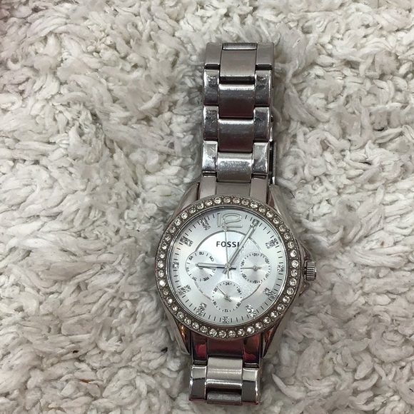Fossil Riley multifunction silver bracelet watch - Picture 4 of 9